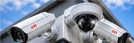 CTI cameras mounted on a building exterior